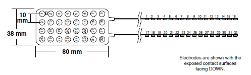 Gridelektrode Platin 4x8 Kontakte o. Kabel 1 St.