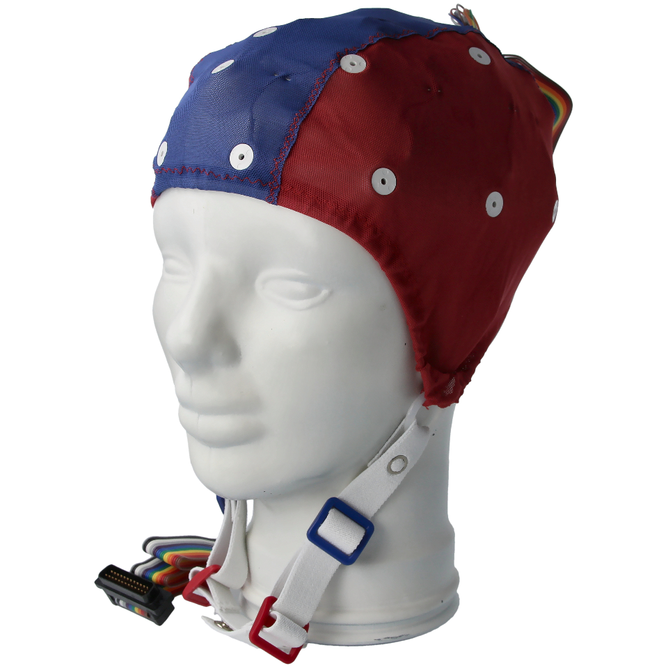 ECI-Cap Sn 56-60cm 20+Ref Elektroden flach blau/rot