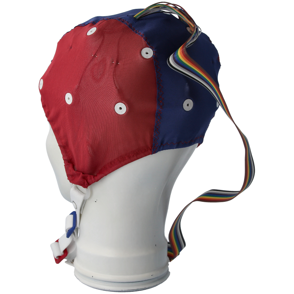 ECI-Cap Sn 56-60cm 20+Ref Elektroden flach blau/rot