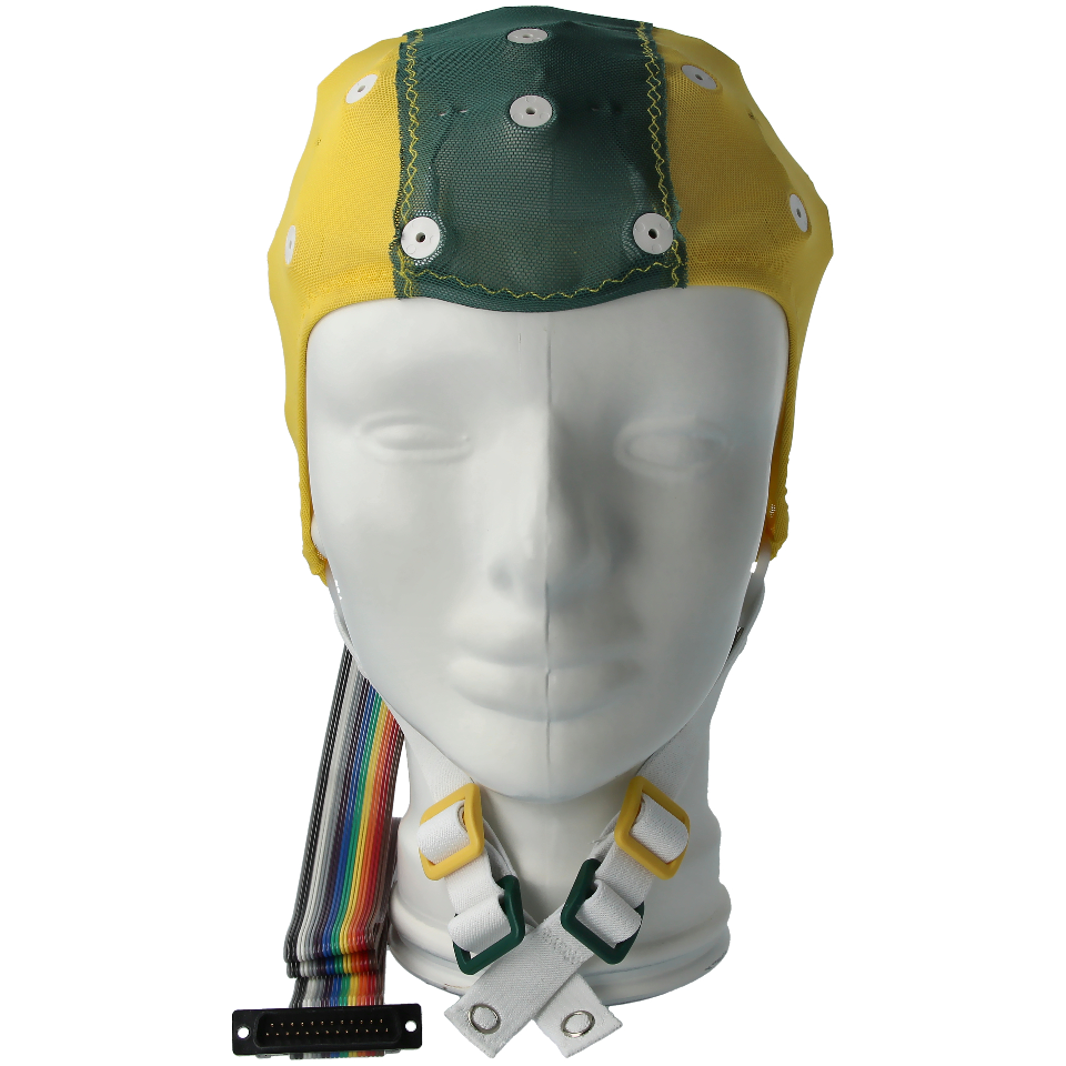 ECI-Cap Sn 48-52cm 20+Ref Elektroden hoch gelb/grün