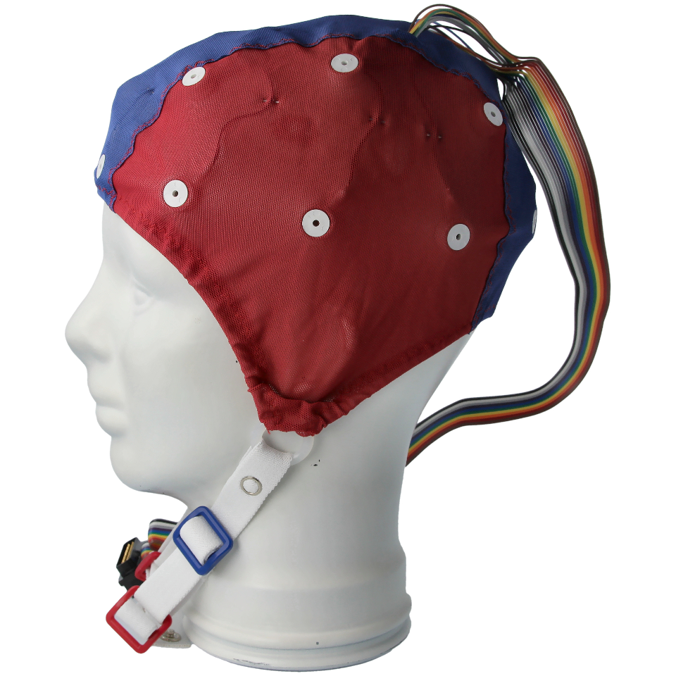 ECI-Cap Sn 56-60cm 20+Ref Elektroden flach blau/rot