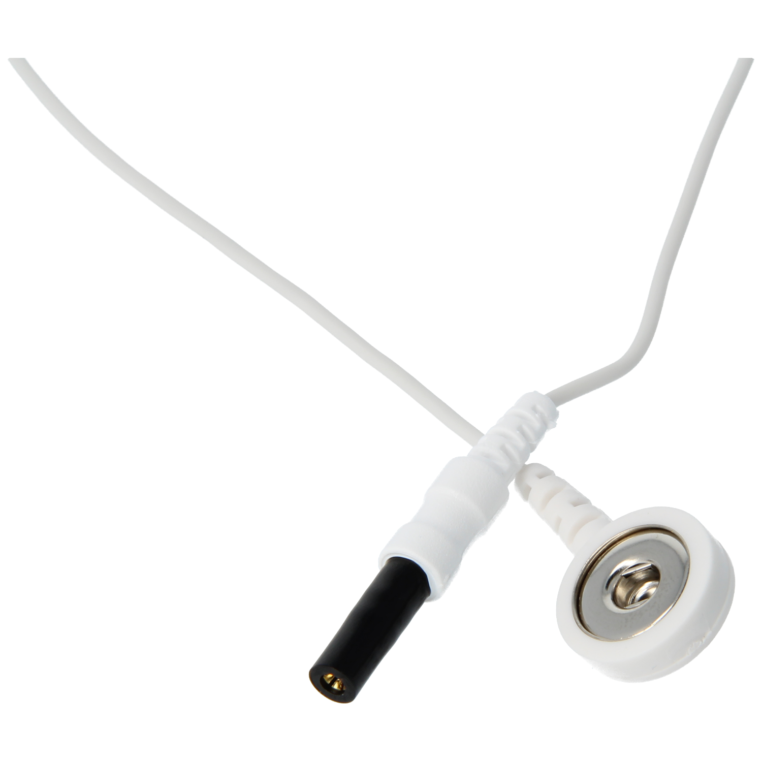 Druckknopfkabel 250cm Kabel weiß 10 St.
